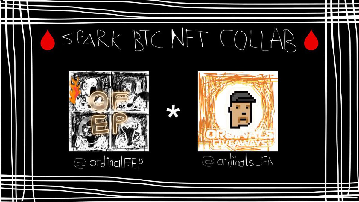 QUICK GTD WL Giveaway!

@ordinalFEP has allocated 4x First Spark BTC NFTs for the Ordinals Giveaways community!

The first Spark BTC NFT, OFEP.
Supply: only 1,111 pieces 🩸
Low supply, fully hand-drawn.

This is the genesis collection bringing unique art to Spark, Bitcoin’s