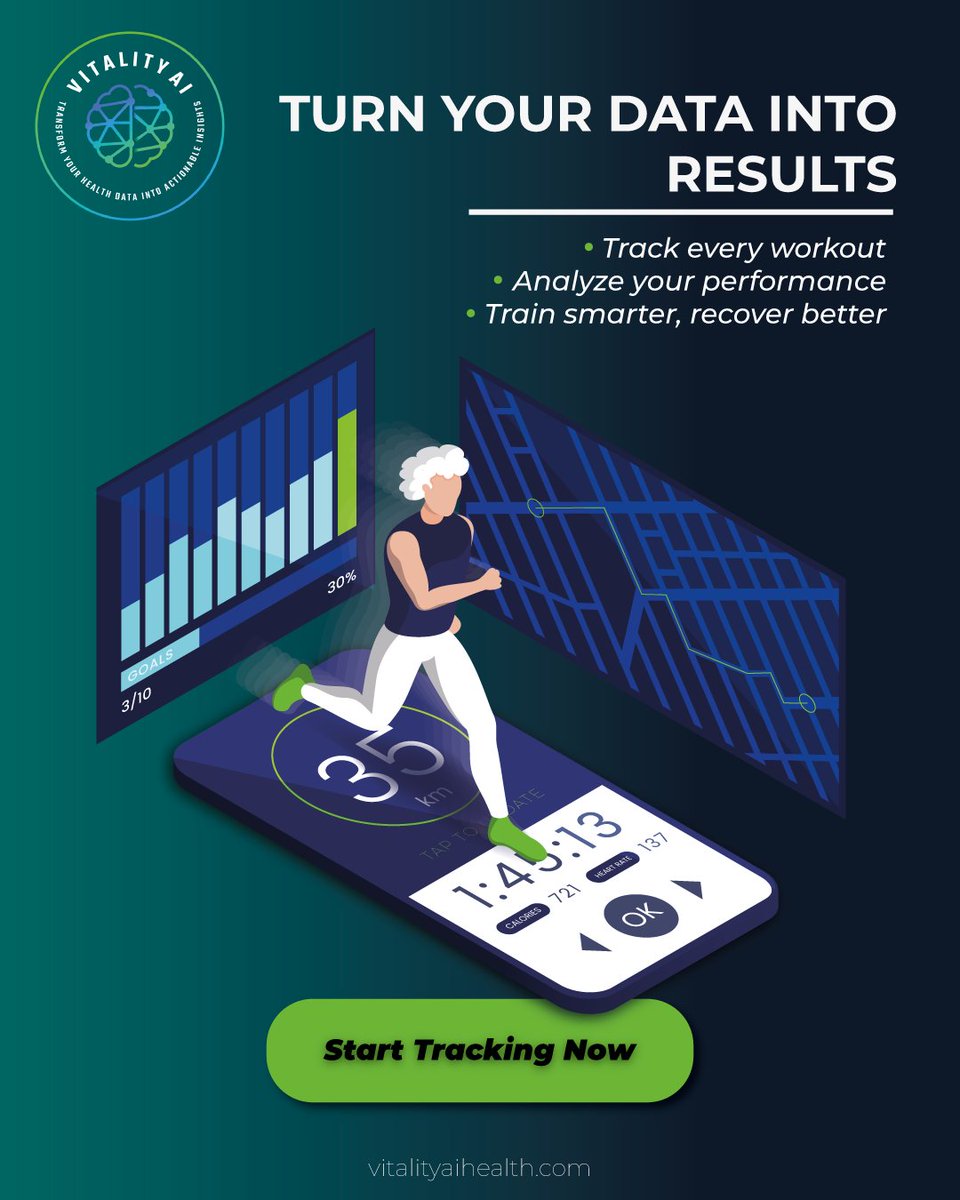 Vidaya_AI's tweet photo. Your workouts create the data.
Vitality AI transforms it into insights that help you train smarter, recover faster, and achieve real results.
Discover more at https://t.co/h5vNH74jox
#vitalityai #trainingsmarter #recoveryfirst #aihealth #fitnessdata #healthinsights #smartraining #performbetter #longevityfitness #wellnessinnovation