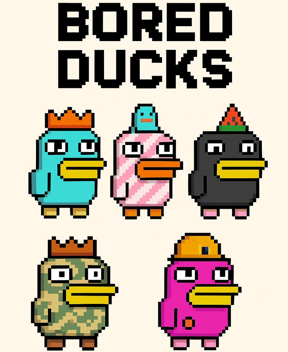 We’re thrilled to announce new partnership with @BoredDucksx 🤝🏻
🌎Details :
Chain: Base
Price: Free
Date: Tomorrow
Supply: 1,000
To participate:
🌎Follow <a href="/1Worldnft1/">World Nft</a>  @BoredDucksx
🌎Like &amp; Rt
🌎Tag 3 real friends
🌎Join: t.me/worldNft2
🌎Drop ur wallet