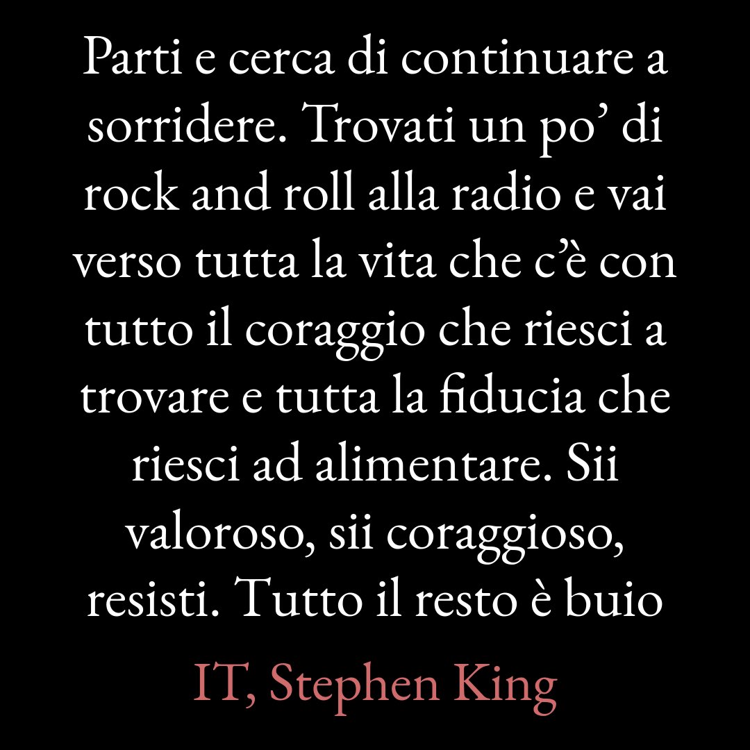 Parti e cerca di continuare a sorridere. […]