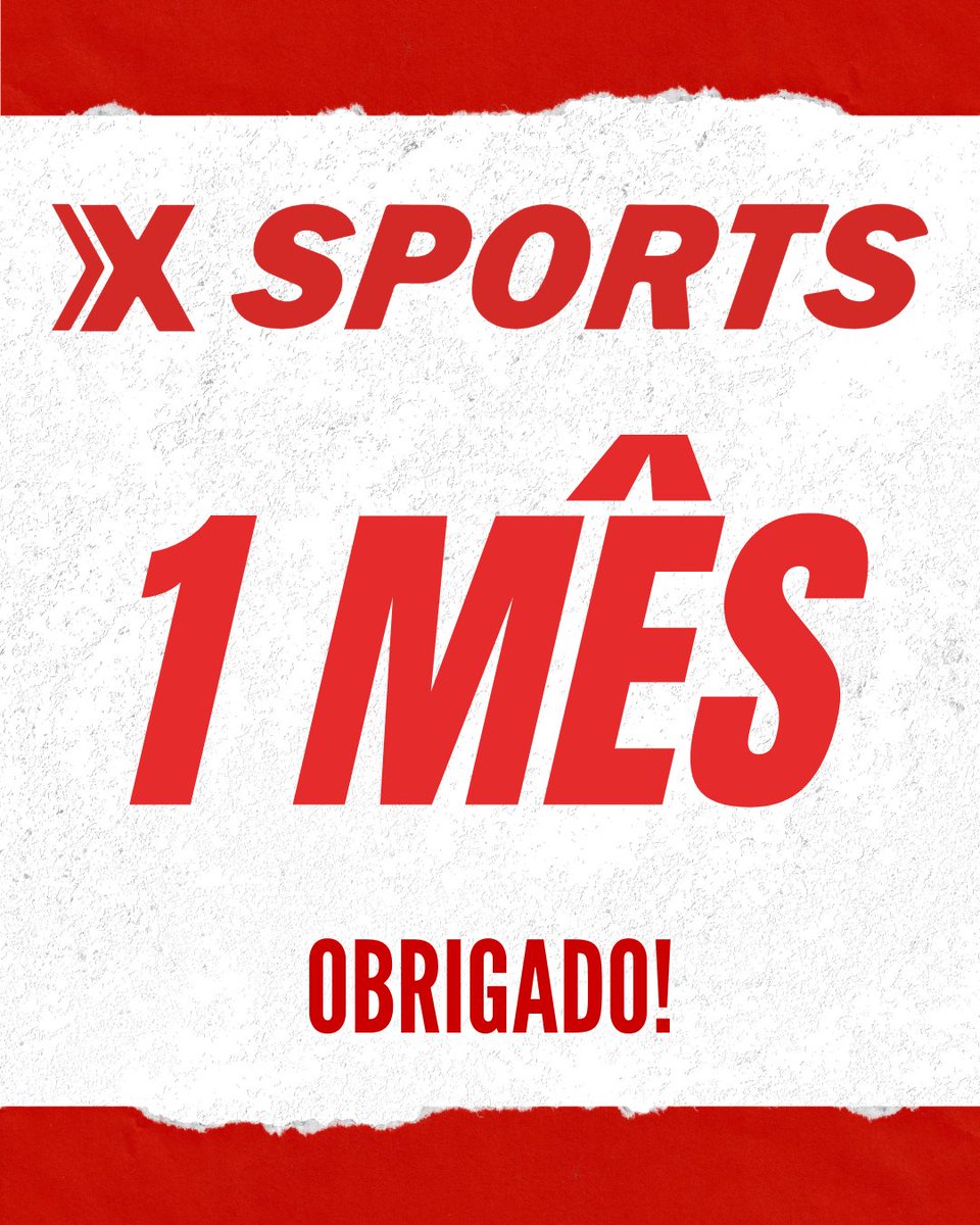 OBRIGADO, OBRIGADO, OBRIGADO! 🙏🙏 Estamos há UM MÊS no ar e já temos muito a agradecer ao nosso público! Vocês é quem fazem a XSports! E não esqueça: sintonize na emoção, ACERTE NA ❌

#XSports