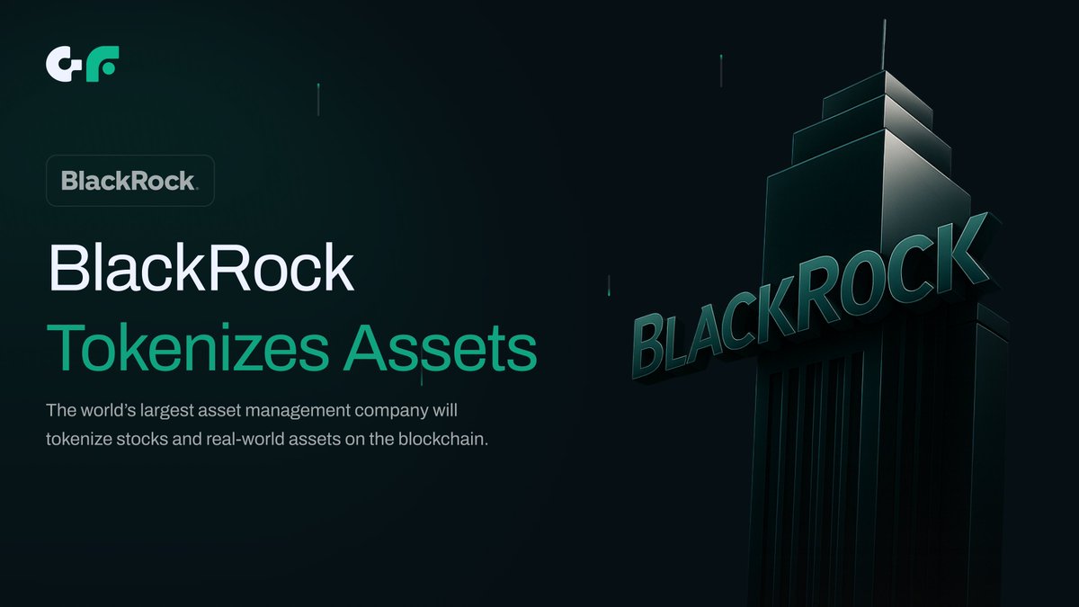 🪙 BlackRock Tokenizes Assets

The world’s largest asset management company will tokenize stocks and real-world assets on the blockchain.

Ready to start trading their assets on Glimmer Finance? 👇
