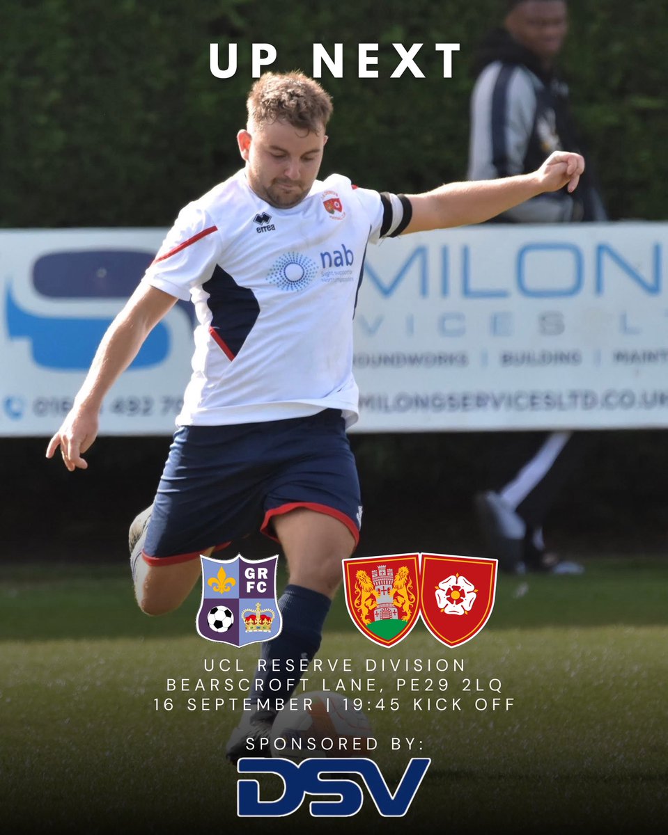 More reserve team action this evening, as we travel to face Godmanchester Rovers in a league clash under the lights! #UpTheChens