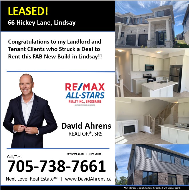 LEASED!! 🔥🔥🔥

A big congrats to my Landlord AND Tenant clients on getting to an agreement for this New Build residential rental property. Welcome Home!!! 🏡

#leased #remaxallstars #remax #soldwithdave #Lindsay #kawarthalakes