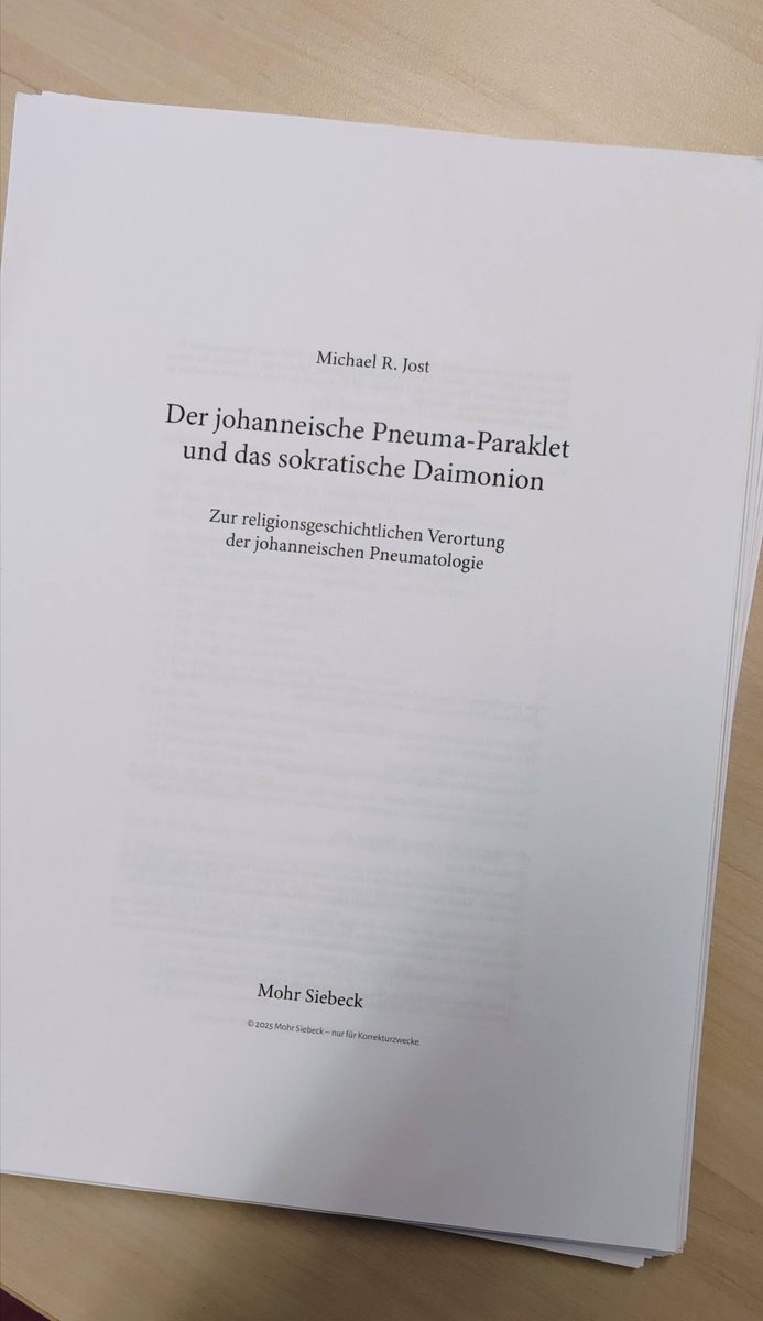 The indexing is done, so my second monograph will be published soon.

<a href="/mohrsiebeck/">Mohr Siebeck</a>  #WUNT