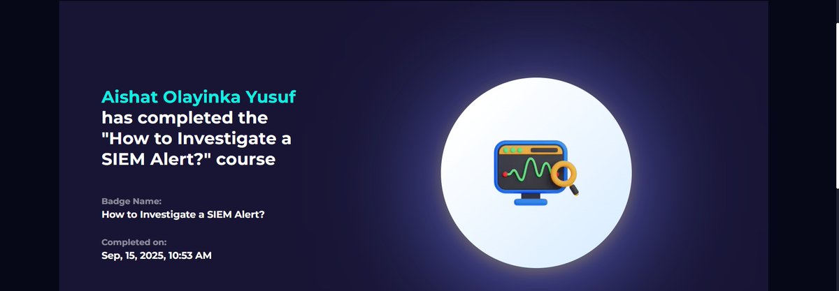 Nanaaisha_1's tweet image. SIEM, SOAR, EDR are key tools for Security Operation Center and Analysts. 
Taking these courses on @LetsDefendIO has given me more hands-on experience. I&apos;m eager to grow as a SOC Analyst!🤗

Many thanks Dr.@ireteeh
@Cyblackorg @anyrun_app @AleroLacherie 

#Cybersecutity #SOC