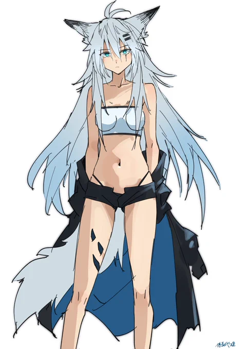 #アークナイツ #ラップランド どうしたんだい? ボクの顔に何がついてる?