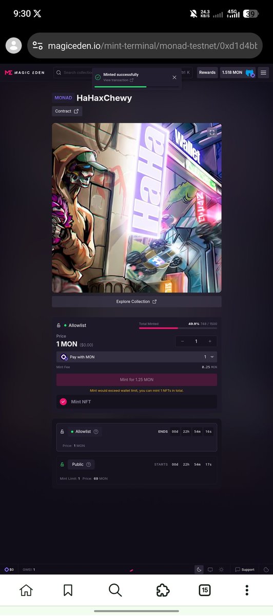 <a href="/haha_app/">HaHa Wallet 😂 (mainnet arc)</a> <a href="/Chewy_xyz/">Chewy (mainnet arc)</a> Thanks Master 💜
