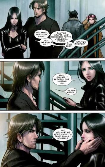 GambitRemember's tweet image. Je ne suis pas encore père et pourtant lorsque je suis avec la petite Laura. Je ne peux m'empêcher de la prendre pour ma Fille, je ferai tout pour cette gamine.