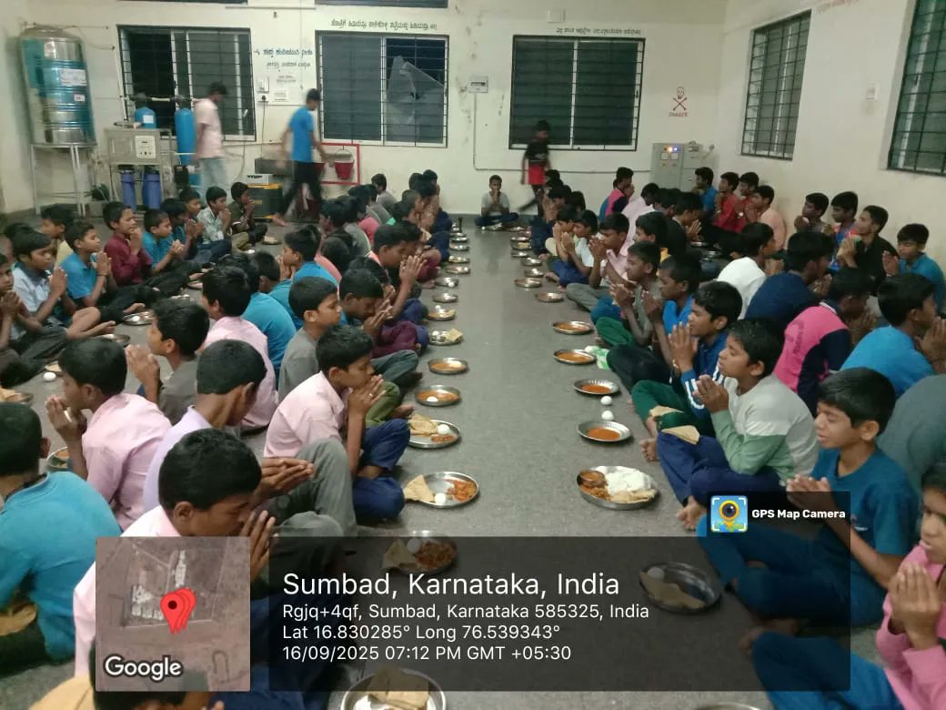 Dinner  #SocialAudit_SWDMeals #SocialWelfare_Karnataka