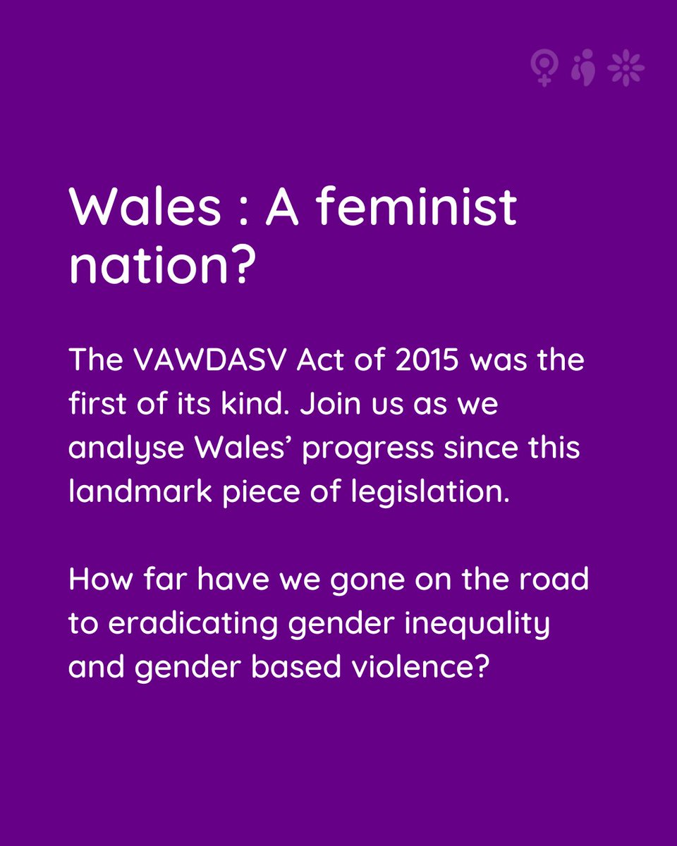 📌Don’t miss out on the next Fiver Friday webinar where we will discuss Wales’ progress on becoming a feminist nation since the VAWDASV Act of 2015 was introduced. 

📅26th September
⏰12:00 – 12:45

£5 per person