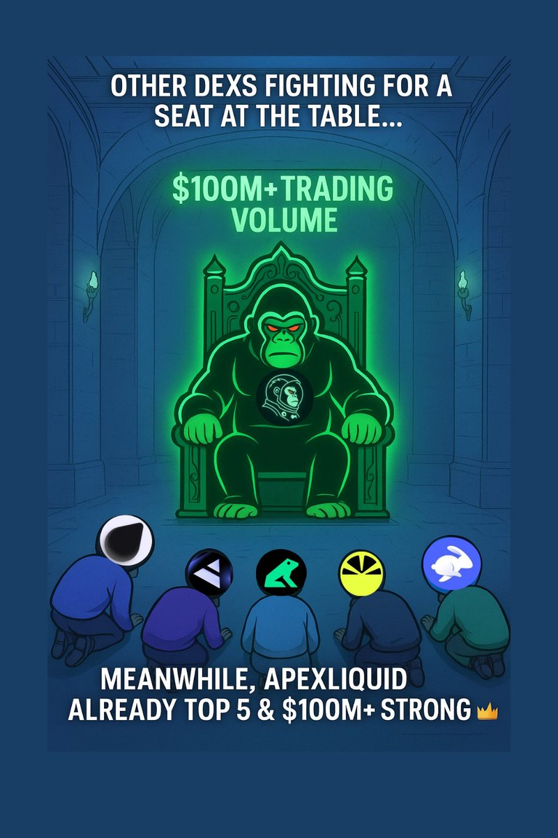 Web3_Divine's tweet photo. Apexliquid doesnβt compete, it dominates. $100M+ and climbing. Higher! π
#Apexliquid #Meme https://t.co/eCx0CexIVj