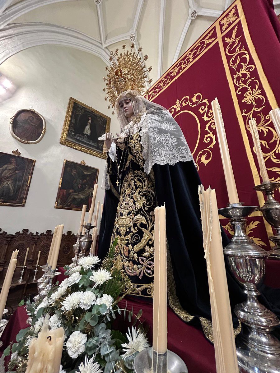 15 de septiembre | Celebramos con solemnidad la Festividad de la Virgen de los Dolores en el altar de la Patrona.