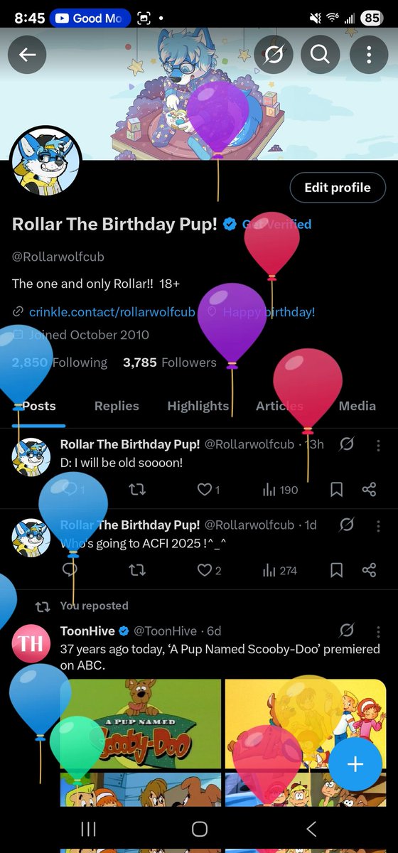 O.O BALOONS!  :&lt;  B B. Bu mean im old now D: