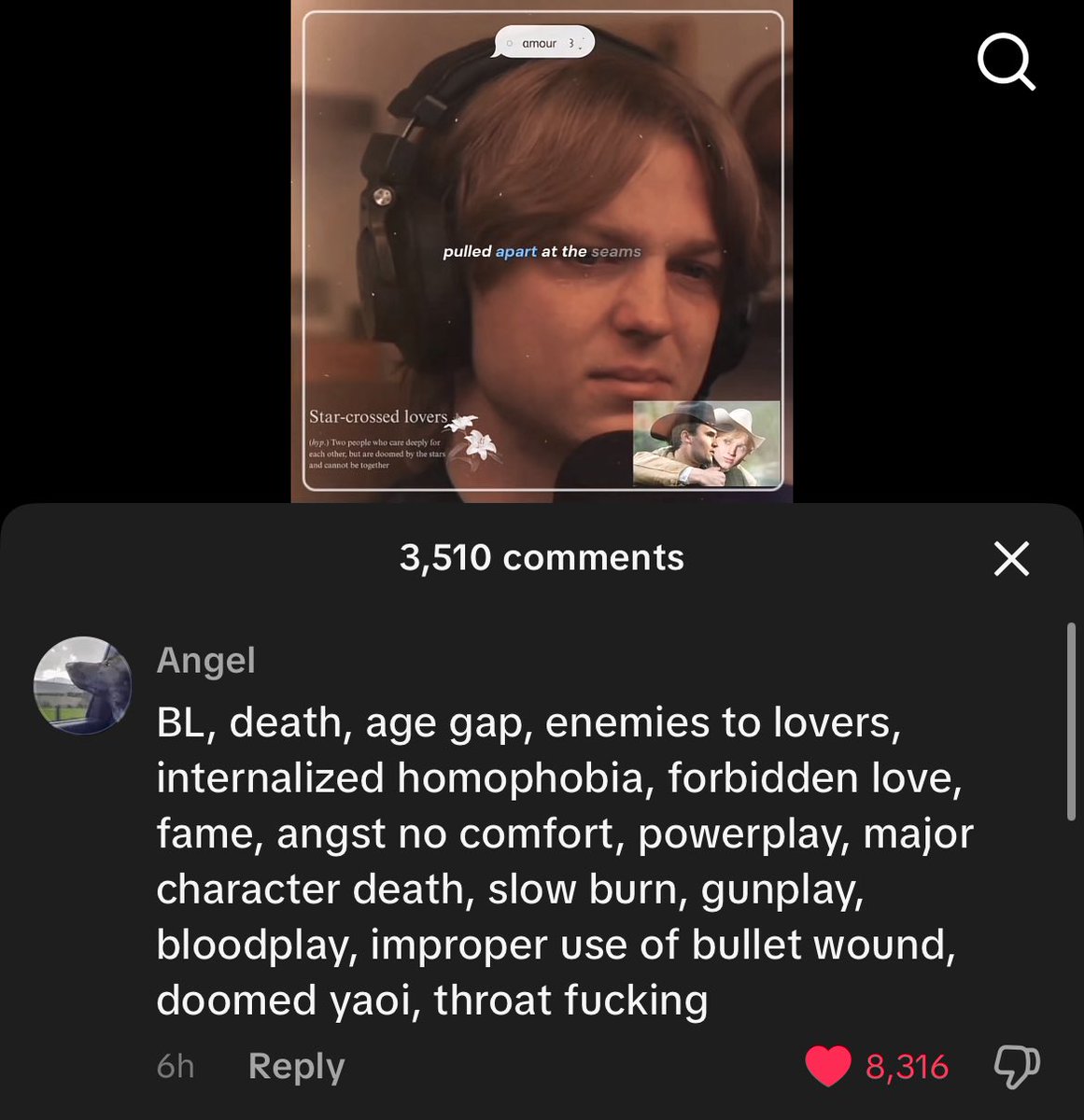 saw this comment under a Charlie Kirk x Dean Withers edit and i feel like i just had to share it