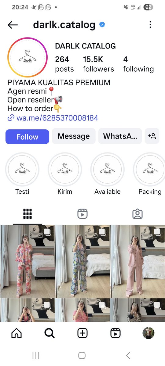 Hati-hati, akun IG ini PENIPU. Dia jual baju dengan iming-iming tebus murah. Setelah dana ditransfer, minta uang tambahan. Kalau tidak dikasih, WA dan IG akan diblok. Uang hilang, barang tidak dikirim. 

Modusnya jual barang murah, minta tambah uang setelah ditransfer. Lalu