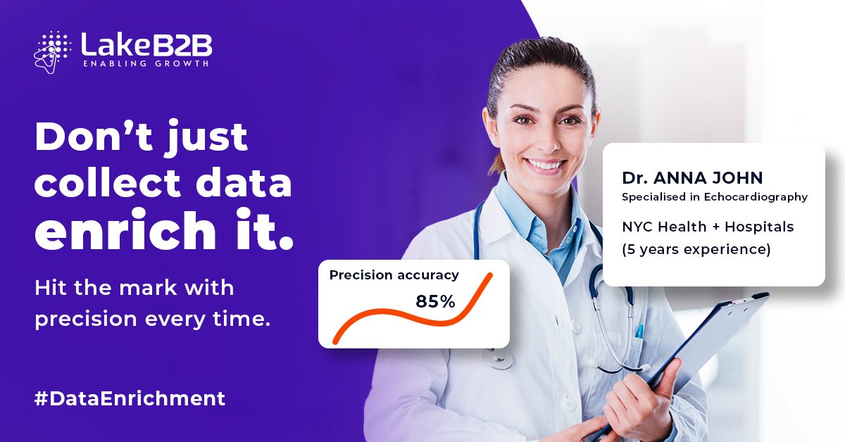 Struggling with raw data?
It won't tell you who your customers are or what they need.

Enrich your data with firmographics and buyer intent signals to connect with the right people at the right time.

Start building relationships that convert.
lakeb2b.com/data-enrichment

#LakeB2B