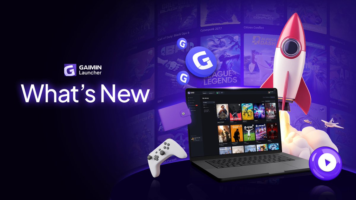 1/6
✨ What’s New? What’s so special about the all-new GAIMIN launcher?!

If you are asking, then wait till you see what we have changed and added in this new launch! 💪

A thread 🧵