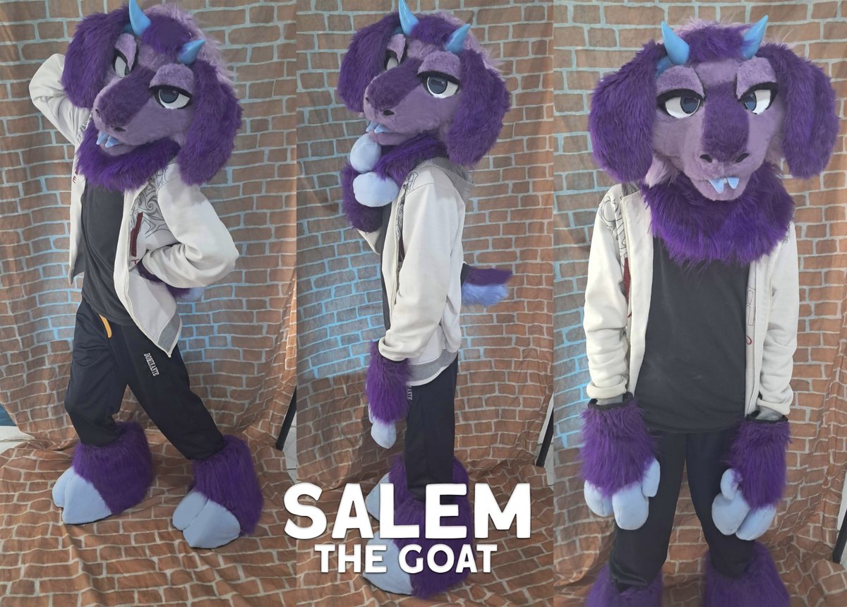 Say Hello to Salem! Features a head with a removable tongue, hooves &amp; a fluffy nub tail! (Finished commission)

Get a quote: kanixstudios.com/get-a-quote   
Prices: kanixstudios.com/prices   
FAQ: kanixstudios.com/faq