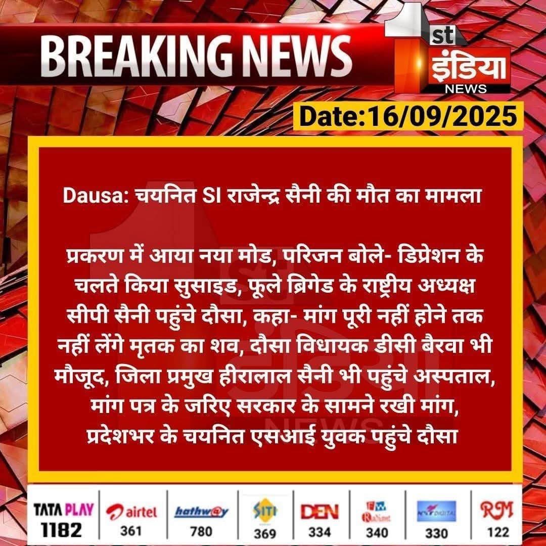 अन्याय के खिलाफ दौसा !!
#SI_राजेंद्र_कों_न्यायदों 
<a href="/BhajanlalBjp/">Bhajanlal Sharma</a> <a href="/cmo/">cmo</a> <a href="/ashokgehlot51/">Ashok Gehlot</a> <a href="/ashokshera94/">Ashok Shera</a>