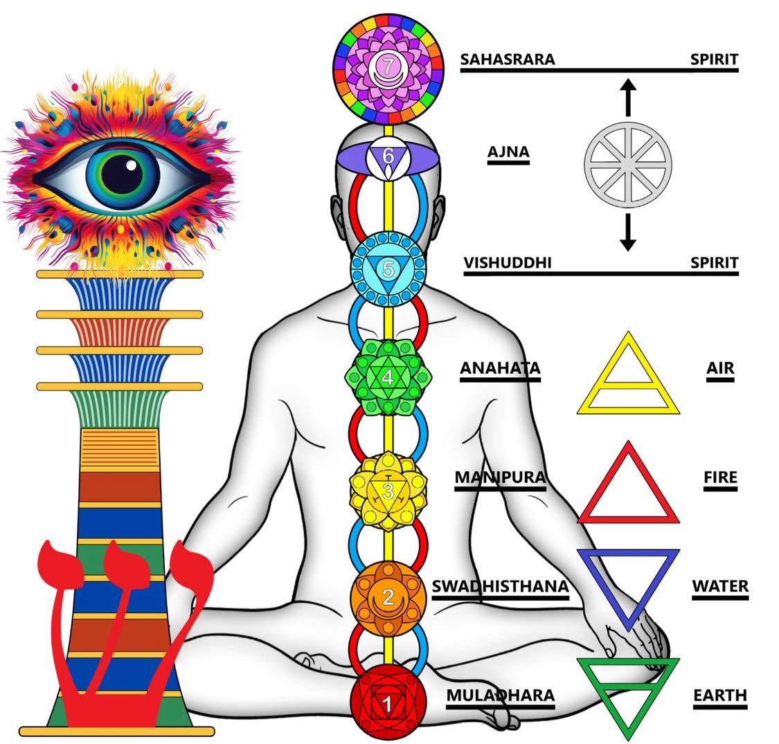btconrealchain's tweet photo. After a full and permanent #Kundalini awakening, once the #BodyOfLight has been built up through food intake, the next step is attuning your consciousness to its highest aspect, the #SpiritualBody. This part is challenging because you will have to purify your lower #Chakras first, which will allow your consciousness to rise naturally. Your consciousness will be weighed down by #Karmic energy in the lower Chakras until you do so. This process of #SpiritualAscension is systematic in this respect. The lowest and most dense energies must be overcome before the higher vibrational energies can permeate the Self.
The negative Karmic energy of #fear is the part that keeps most of us vibrating at a lower frequency. Since fear energy binds the Ego to the lower Four Elements, these Elements must be purified and consecrated to allow your consciousness to elevate and operate from the higher three Spiritual Chakras #Vishuddhi, #Ajna and #Sahasrara. Once your Body of Light is built up, you will have occasional experiences of these rapturous states in certain moments where you lose sight of your Ego.
However, since you have to remove the clutches of the Ego to integrate the Spiritual Body fully and absorb your consciousness into it, the Four Elemental Chakras below the Spiritual Chakras must be worked through. There is no other way, and you can’t take any shortcuts in this process.
In The Magus: Kundalini and the Golden Dawn, I offer #CeremonialMagick ritual exercises for working on the lowest four Chakras of #Muladhara, #Swadhisthana, #Manipura and #Anahata. Whoever needs to work on their Chakras will find this work invaluable on their journey towards Spiritual Ascension.
The Magus focuses on working with all the Chakras and purifying them through particular ritual exercises that invoke the Elemental energies of #Earth, #Water, #Fire, #Air, including #Spirit. Once you break down the parts of the Lower Self through working with the Four Elements, you will have fine-tuned the corresponding aspects of your psyche. The next step is to re-integrate those parts of the Self through the Spirit Element.
These ritual invocation techniques serve as powerful tools to attune the Seven Chakras and raise your consciousness so that you are channelling the maximum amount of #LightEnergy into your #Aura.
The purpose of the ritual work with Ceremonial Magick is to gain an everlasting connection with your #HolyGuardianAngel, which is another term for the #HigherSelf. By cleansing and purifying your Chakras, you align yourself to your Higher Self and distance yourself from your Lower Self the Ego.
The full Kundalini awakening (whether it happened all at once or gradually) and permanent localization of the Kundalini energy in the brain is considered the highest achievable state of #SpiritualAwakening. There is no other form of awakening or initiation that is higher in scope.
But awakening the Kundalini is merely the beginning of your journey towards #Enlightenment. The next step is purifying your Chakras and raising the vibration of your consciousness. And to do it successfully in a shorter period, you will need some form of Spiritual practice to aid you on your journey.