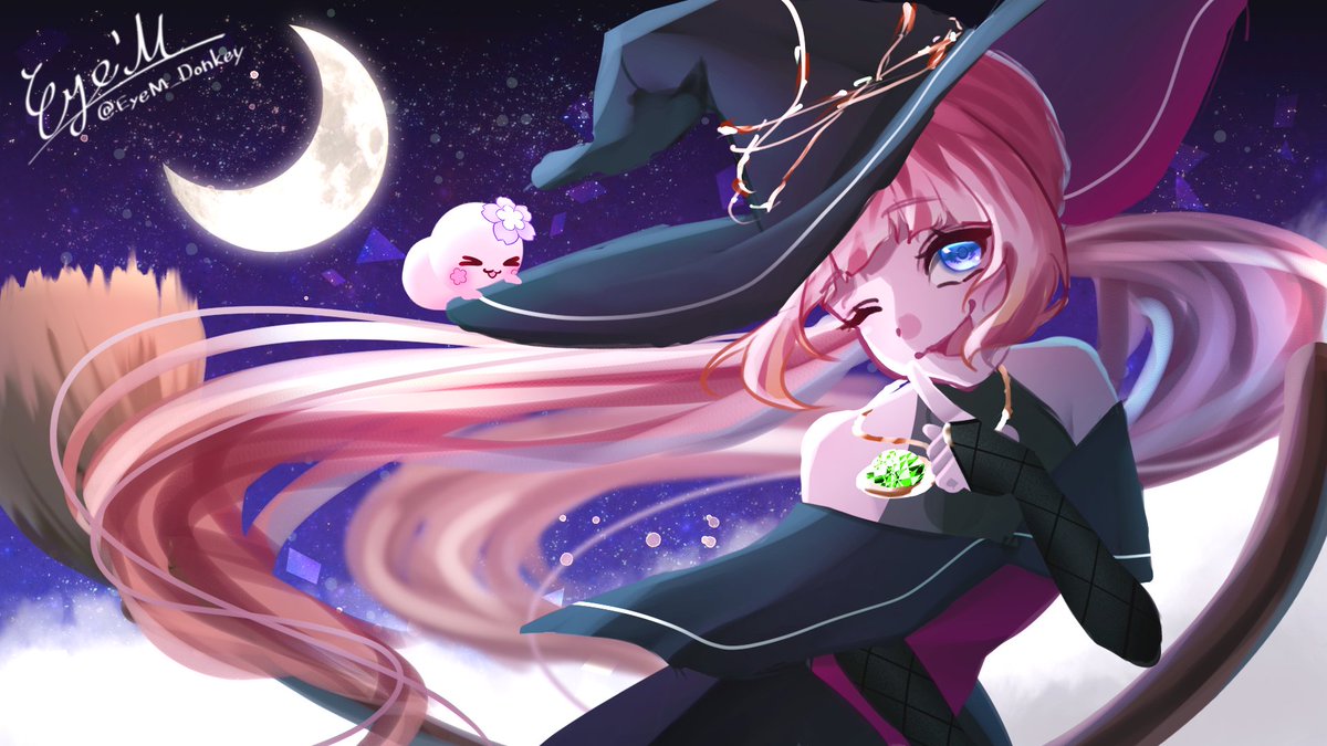 EyeM_Donkey's tweet photo. ハロウィン！
#ゆきあとりえ #イラスト #vtuber https://t.co/bm3diPlew6