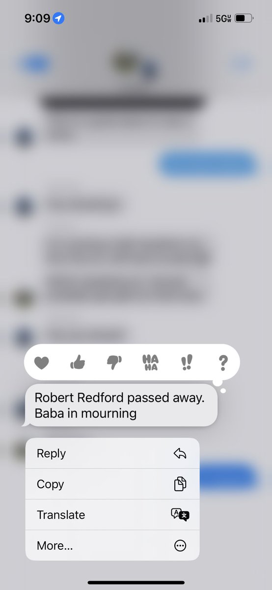 DunnsSarah's tweet photo. My 91 year old grandma's celebrity crush Robert Redford passed away and we're all taking it very seriously https://t.co/mPWCcAvp73