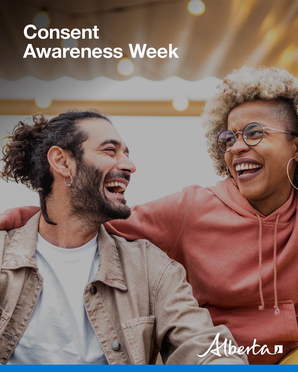 YourAlberta's tweet photo. It's #ConsentAwarenessWeek!
Consent is a clear, informed, voluntary "YES" and can be withdrawn at any time. It’s about respect, safety and choice.
Let’s build a culture of consent: https://t.co/1vc1BZrkC4 https://t.co/nrdObrqgjq
