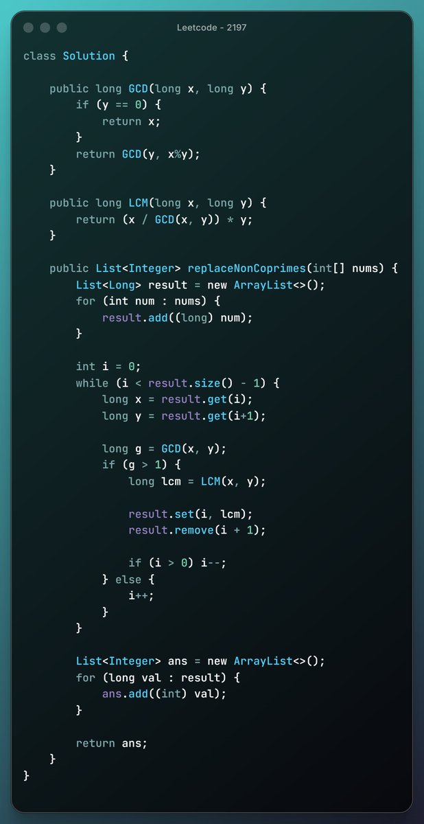 Dot_NotSam's tweet photo. All this contemplation only to get 1301ms 😭😭😭
 
#Leetcode #POTD #Hard #LC2197 #Hard #ReplaceNonCoprimeNumbersinArray https://t.co/nLtErVKfBH