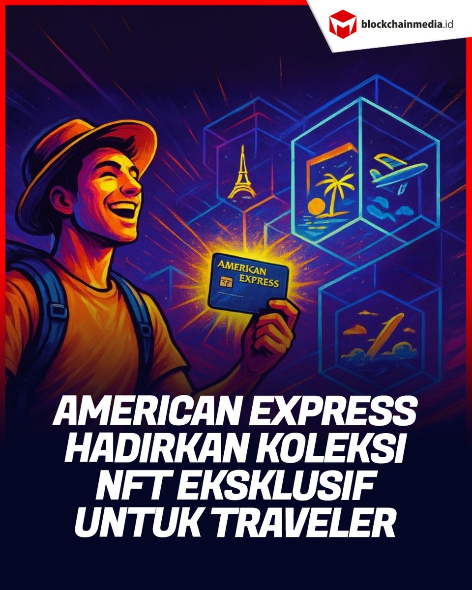 Vingika's tweet image. American Express meluncurkan program bagi pengguna dan traveler untuk menyimpan berbagai kenangan melalui NFT.

BACA SELENGKAPNYA: blockchainmedia.id/american-expre…

#AmericanExpress #AMEX #NFT #crypto #cryptonews #asetkripto #beritakripto #crypto #cryptonews #asetkripto #beritakripto