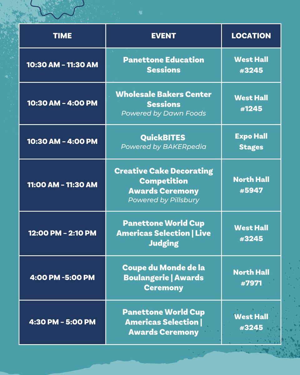 BakingExpo's tweet photo. Rise and shine bakers! Who's ready for Day 3 of #IBIE2025? Grab your coffee and head to the show floor – it’s going to be another BIG day. ☕

See the full events schedule here: https://t.co/GS3AUEPOPG

 #BakingExpo #BakeryIndustry #BakeryBusiness #BakeryCommunity https://t.co/l8szpV2DFK