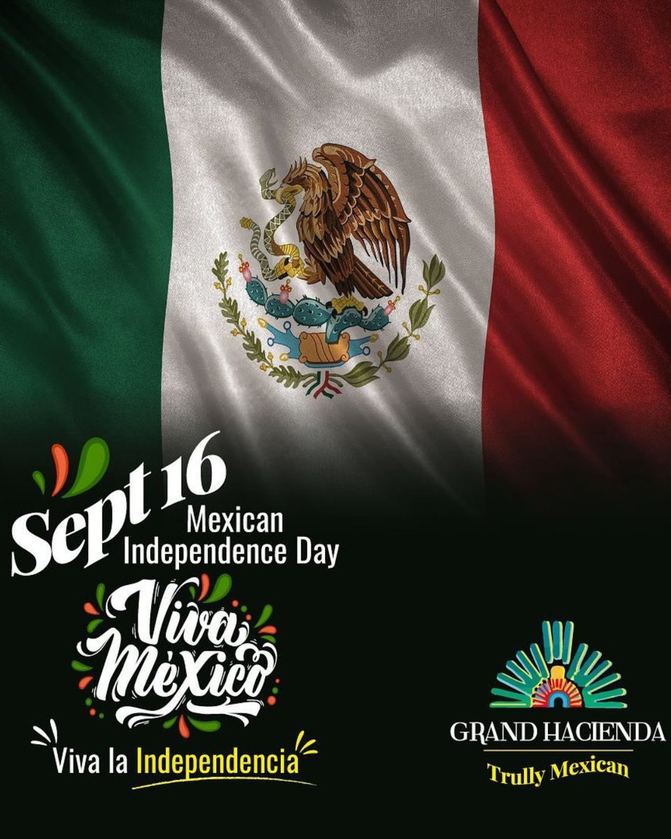 Celebrating #MexicanIndependenceDay with the vibrant flavors of Mexico! Join us for a fiesta of traditional dishes and drinks that honor our heritage. ¡Viva México!  🇲🇽

#LiveTheFiesta