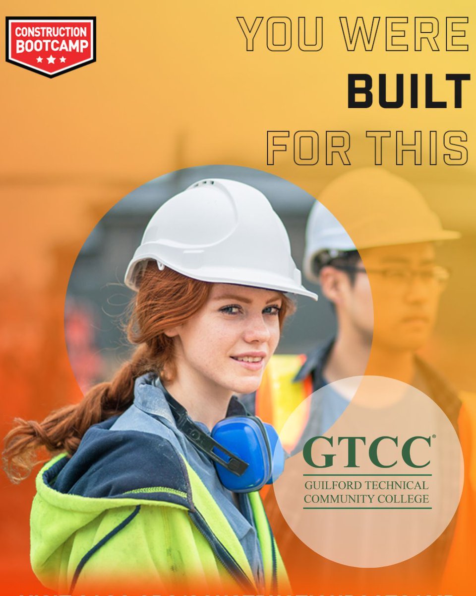 CAGCBootcamp's tweet photo. 🚧 @_gtcc Construction Bootcamp Kicks Off Today! 🚧

The newest cohort of future construction professionals is hitting the ground running! Participants will gain hands-on experience and industry credentials, including:

#ConstructionBootcamp #GTCC https://t.co/8r55fXOhFm