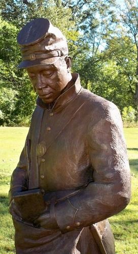 mjgranger1's tweet photo. From Corinth’s camp, nearly 2,000 men joined what became the 55th US Colored Troops. Freedom defended freedom. #USCT #CorinthMS #CivilWar https://t.co/tEfytepK5Z https://t.co/GrSvot551W