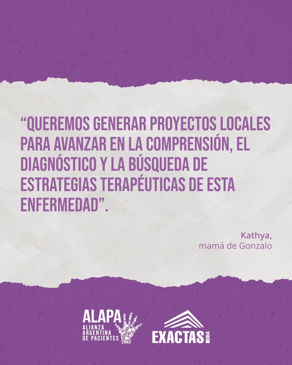 👉 Este año lanzamos un programa para para impulsar el conocimiento y el desarrollo de nuevas estrategias de diagnóstico y tratamiento.

🙏 Compartimos el testimonio de Kathya, mamá de Gonzalo, quien fue diagnosticado con enfermedad de Lafora EPM2A.

#SomosALAPA + <a href="/Exactas_UBA/">Exactas UBA</a>
