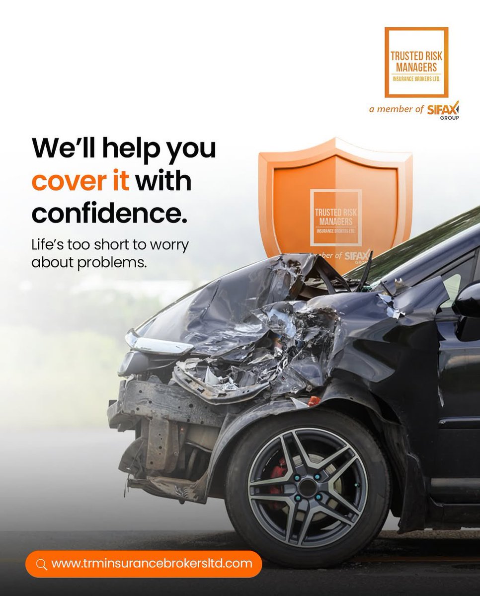 Unexpected accidents happen but peace of mind can be guaranteed.

With TRM Insurance Brokers, our insurance arm, you can cover what matters most so you never have to worry when life happens.

Replace the had I known with peace of mind, get in touch today!

#SIFAXGroup #TRMBrokers