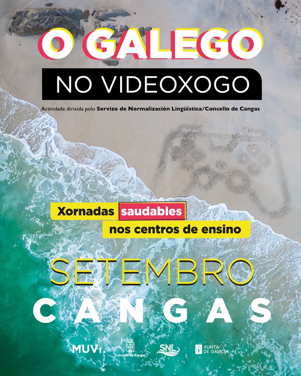 Fundación Museo do Videoxogo de Galicia (@museovideoxogo) on Twitter photo "O galego no videoxogo" continúa percorrendo os centros de ensino de #Cangas para fomentar a nosa lingua a través do #videoxogo. Esta semana será a quenda dos IES. Esta é unha iniciativa do Servizo de #NormalizaciónLingüística do Concello e do #MUVI ao abeiro da <a href="/xuntagalicia/">xuntagalicia</a>. "O galego no videoxogo" continúa percorrendo os centros de ensino de #Cangas para fomentar a nosa lingua a través do #videoxogo. Esta semana será a quenda dos IES. Esta é unha iniciativa do Servizo de #NormalizaciónLingüística do Concello e do #MUVI ao abeiro da <a href="/xuntagalicia/">xuntagalicia</a>.
