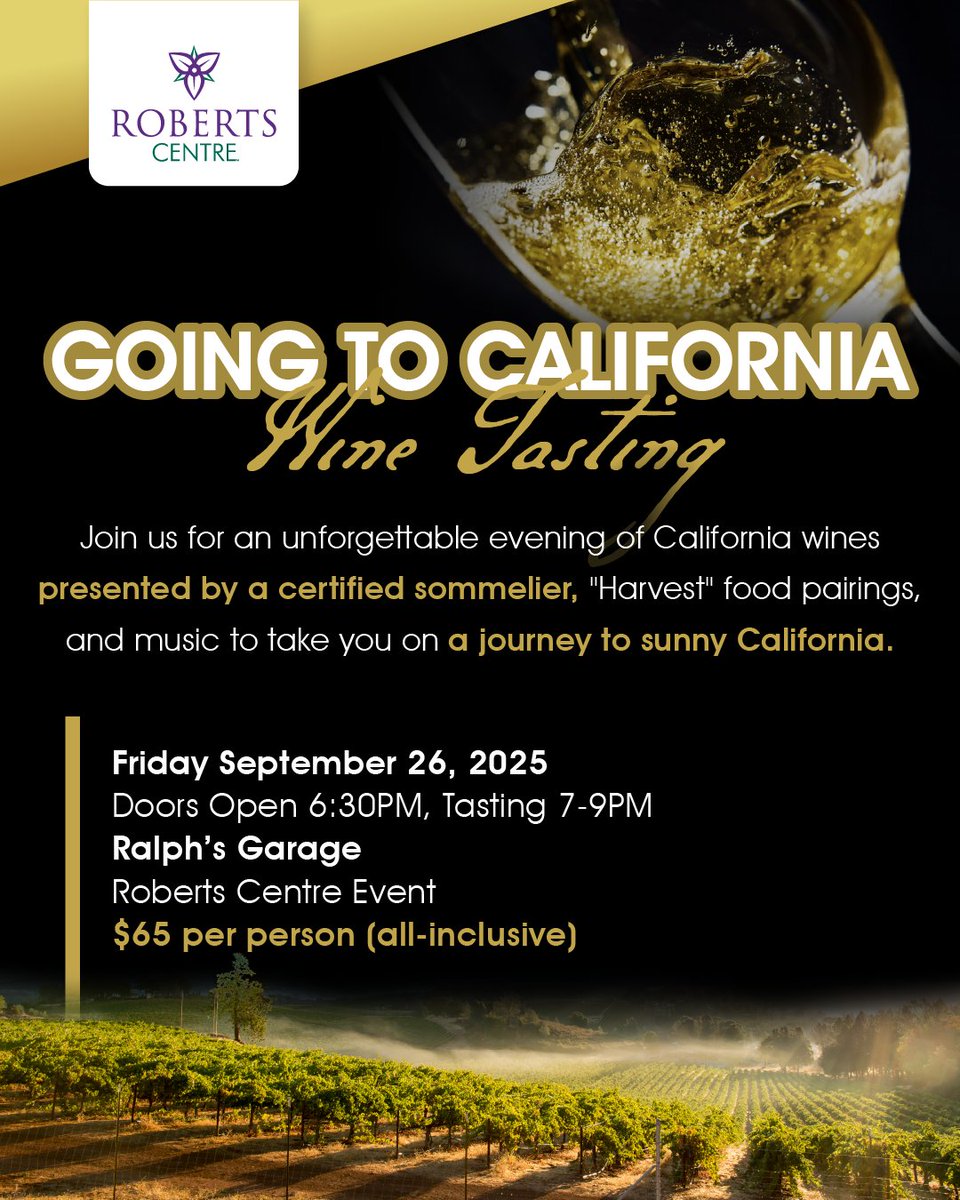 ⚠️ RSVP deadline is Friday, Sept 19!

🚨 Space is limited—reserve your spot and view the wine and dinner menu here: ow.ly/xnr550WE2CR

📩 Questions? Contact Rosemary McNamara at rmcnamara@columbushospitality.com
 or 937-283-3275