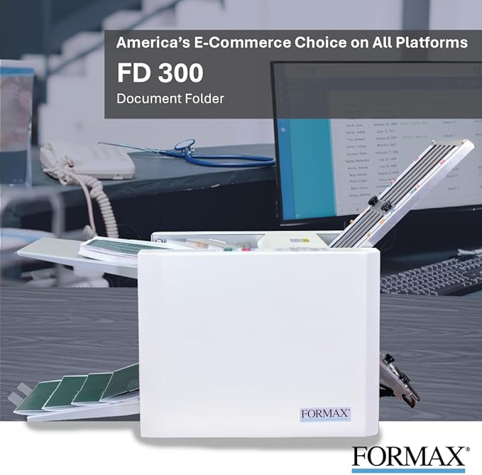 JOYSHOP07's tweet image. Boost efficiency! 🚀 The Formax FD 300 folds up to 7,400 sheets/hr with C, Z, Half &amp;amp; Double Parallel presets. Say goodbye to manual folding! 📄✨
Link: amzn.to/4mciJ8x

C8KE: c8ke.com/JOYSHOP

KIT: kit.co/JOY_SHOP

#Formax #OfficeProductivity #Efficiency