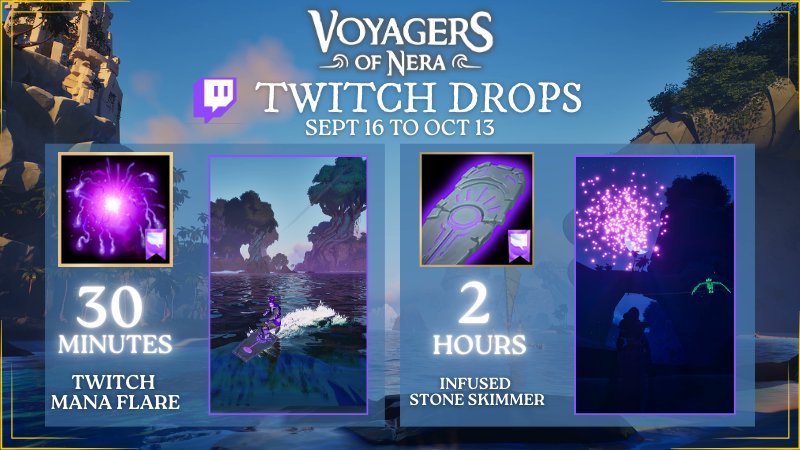 LIVE NOW on launch day for <a href="/VoyagersofNera/">Voyagers of Nera ⛵ Ships & Spirit Update!</a> #Drops #twitchdrops twitch.tv/easyboarder
