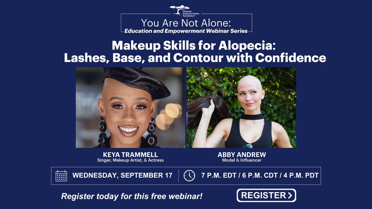 It's not too late to register! Join Keya Trammell &amp; Abby Andrew for their hands-on, skill-building webinar. Learn practical tips, expert guidance &amp; encouragement to help you create a glam look that works for you. Register today for this free webinar at the link in our bio.