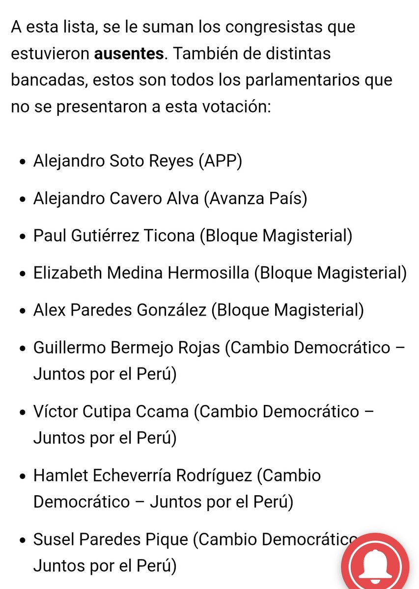 buscoanemo's tweet photo. @suselparedes Pero te ausentaste en la segunda votación. Mal Susel!! Te me caíste https://t.co/EUYrOvwCJp