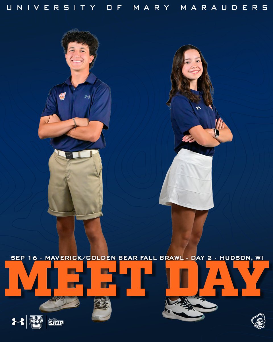 MEET DAY! UMary Golf looks to finish strong on day 2 of the Maverick/Golden Bear Fall Brawl. #ForTheShip #LifeAtMary