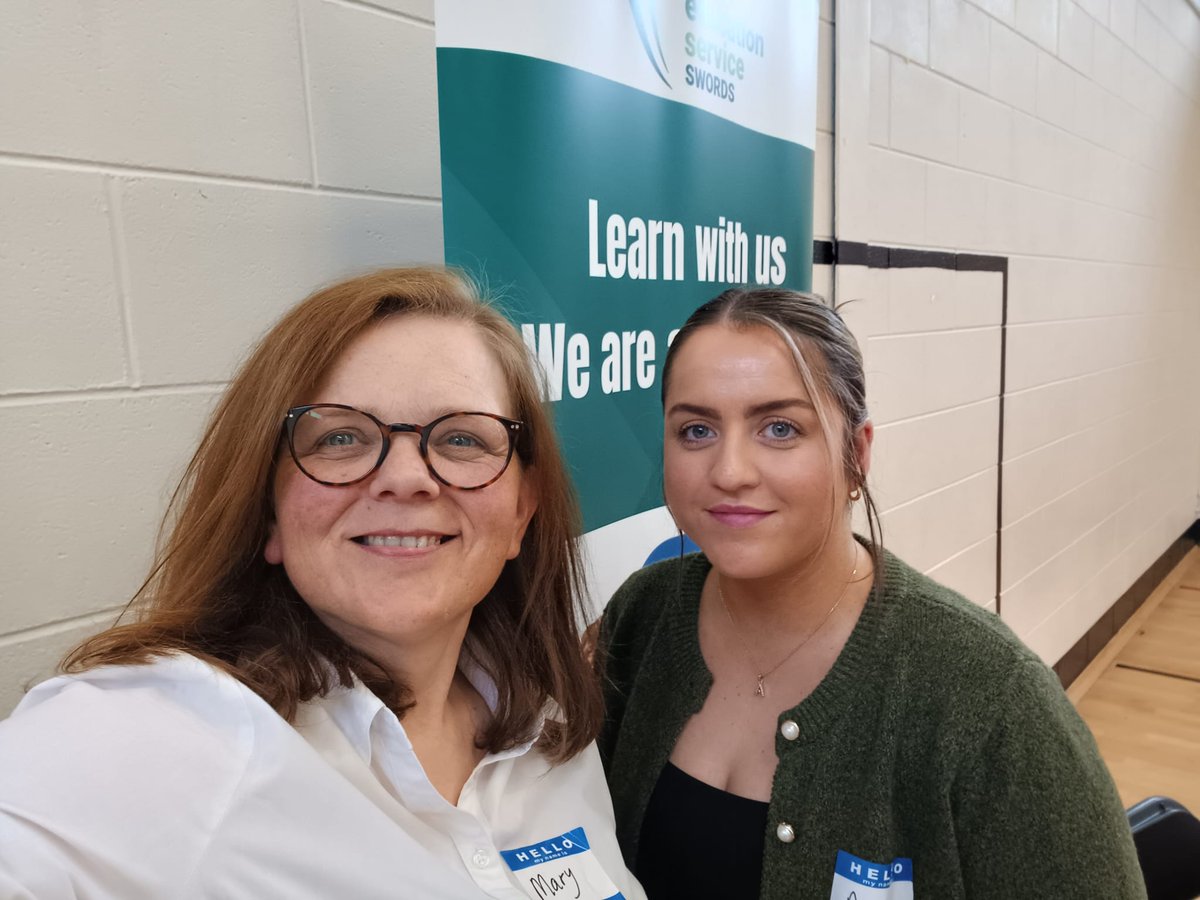 Out and about today! Mary McGrath, Adult Literacy Organiser and Amylouise Hussain, Adult Education Resource at the launch of the Tusla parent hub website in Mulhuddart Community Centre.