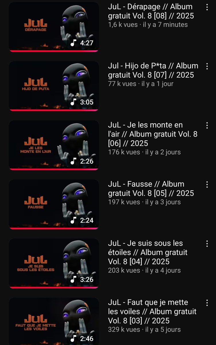 L'album de taré que nous propose Jul 🤯
#TwitterEnY #AlbumGratuitVol8