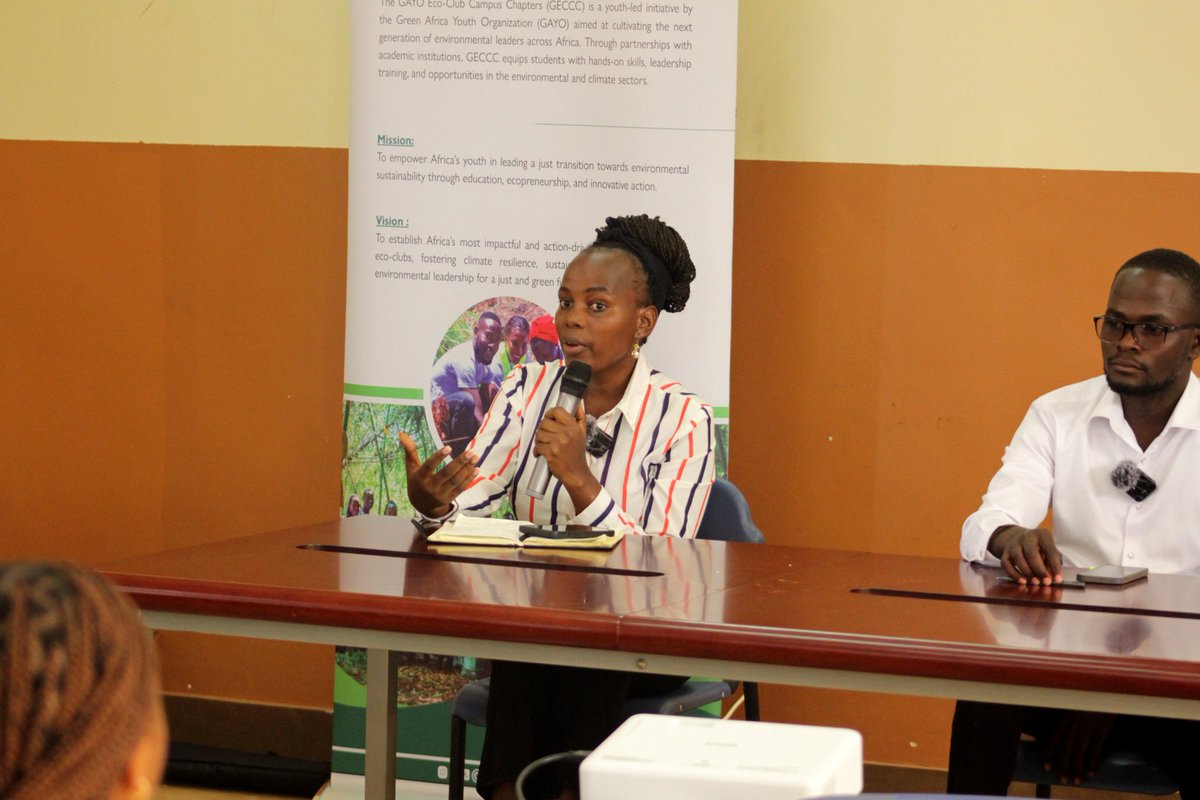 GayoUganda's tweet image. At the Kyambogo University #GreenSkills Public Lecture, a vibrant panel is in session!

Speakers are unpacking opportunities in green jobs and entrepreneurship, sparking fresh ideas for a sustainable future.

#GreenSkills #GreenJobs #YouthInnovation #Sustainability