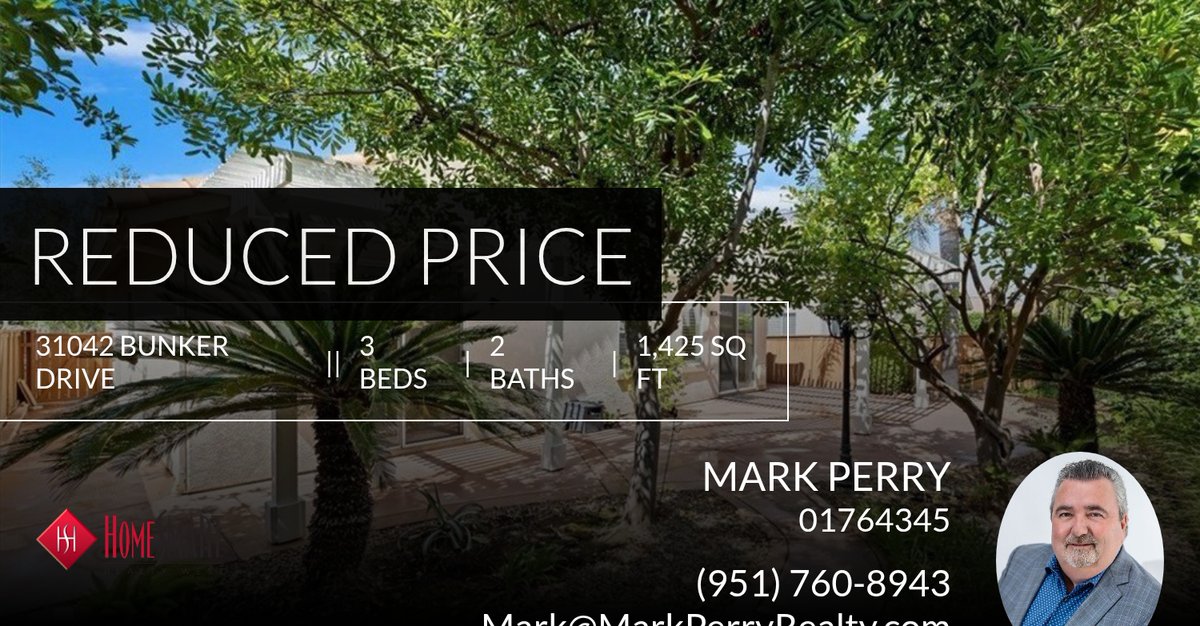 📍 Reduced Price 📍 This recently reduced home at 31042 Bunker Drive in Temecula won't last long, so, don't wait to set up a showing! Reach out here or at (951) 760-8943 for more information!

A Helping Hand Dedicated to the Develo... homeforsale.at/31042_BUNKER_D…