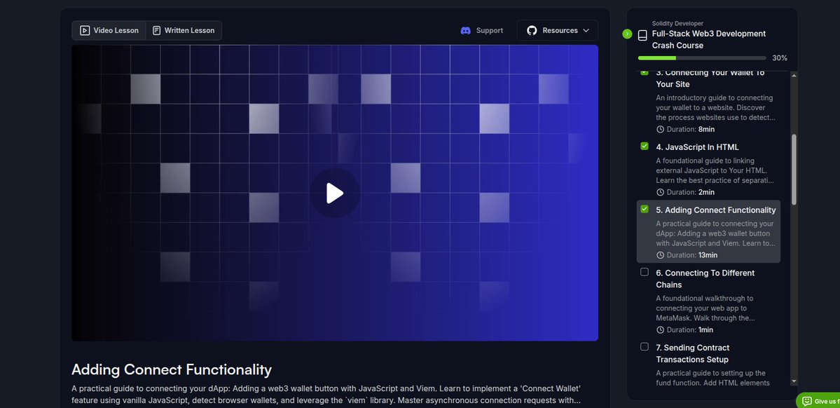 Aayush.eth (@aayush_ak07) on Twitter photo Day 65 of learning #blockchain from <a href="/CyfrinUpdraft/">Cyfrin Updraft ๐ฉ</a>
Learning to connect frontend with contracts using html and js.
window.ethereum is injected by metamask on install. We use that to know if ETH based wallet is installed or not.
Using Viem to connect to metamask easily. Day 65 of learning #blockchain from <a href="/CyfrinUpdraft/">Cyfrin Updraft ๐ฉ</a>
Learning to connect frontend with contracts using html and js.
window.ethereum is injected by metamask on install. We use that to know if ETH based wallet is installed or not.
Using Viem to connect to metamask easily.