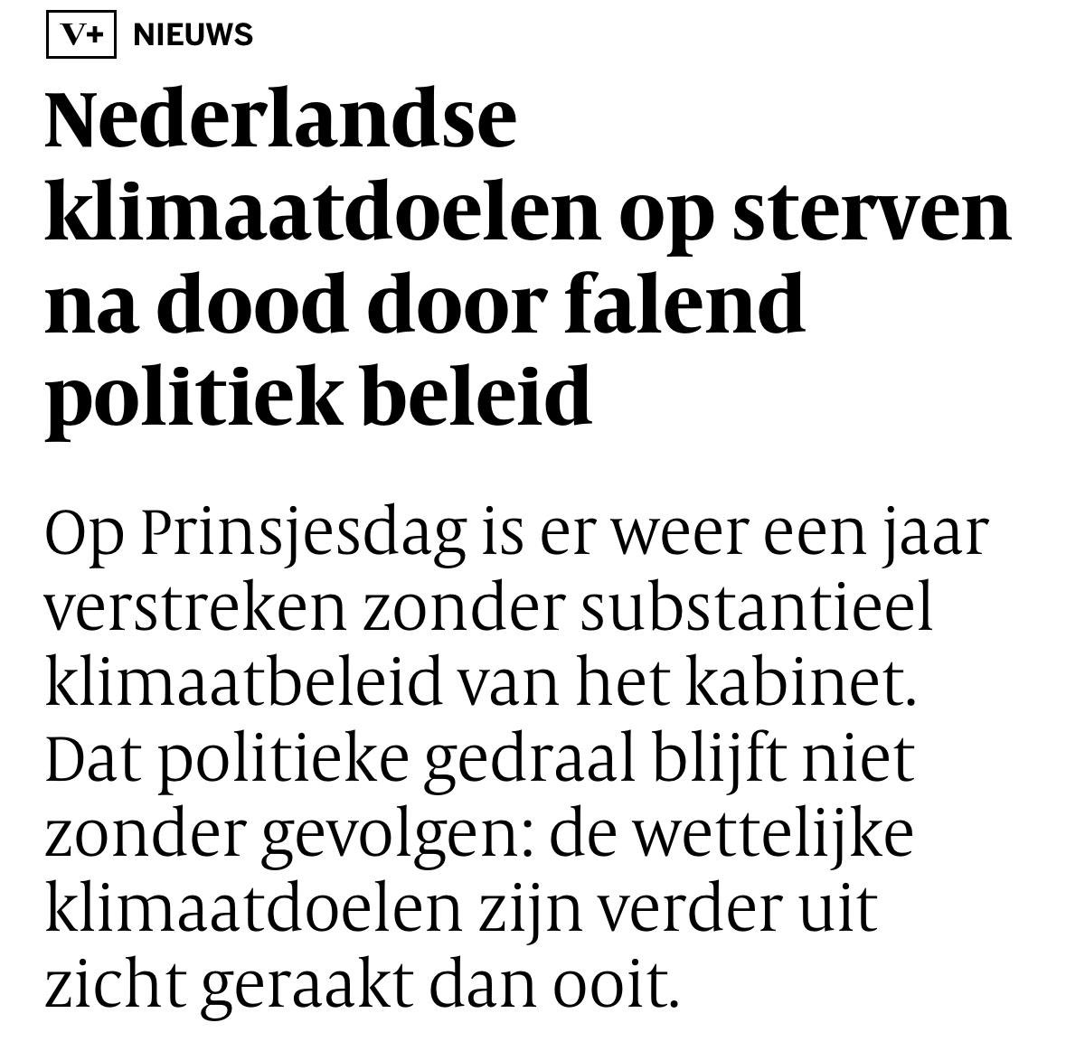 Dit kabinet haalt opnieuw het klimaatdoel niet. Slecht nieuws voor de planeet en de energierekening van mensen en ondernemers. 

VVD en BBB houden ons vast in vervuiling en afhankelijkheid. Maar Nederland liet eerder zien dat het wél kan. Daadkracht en samenwerking zijn nu nodig.