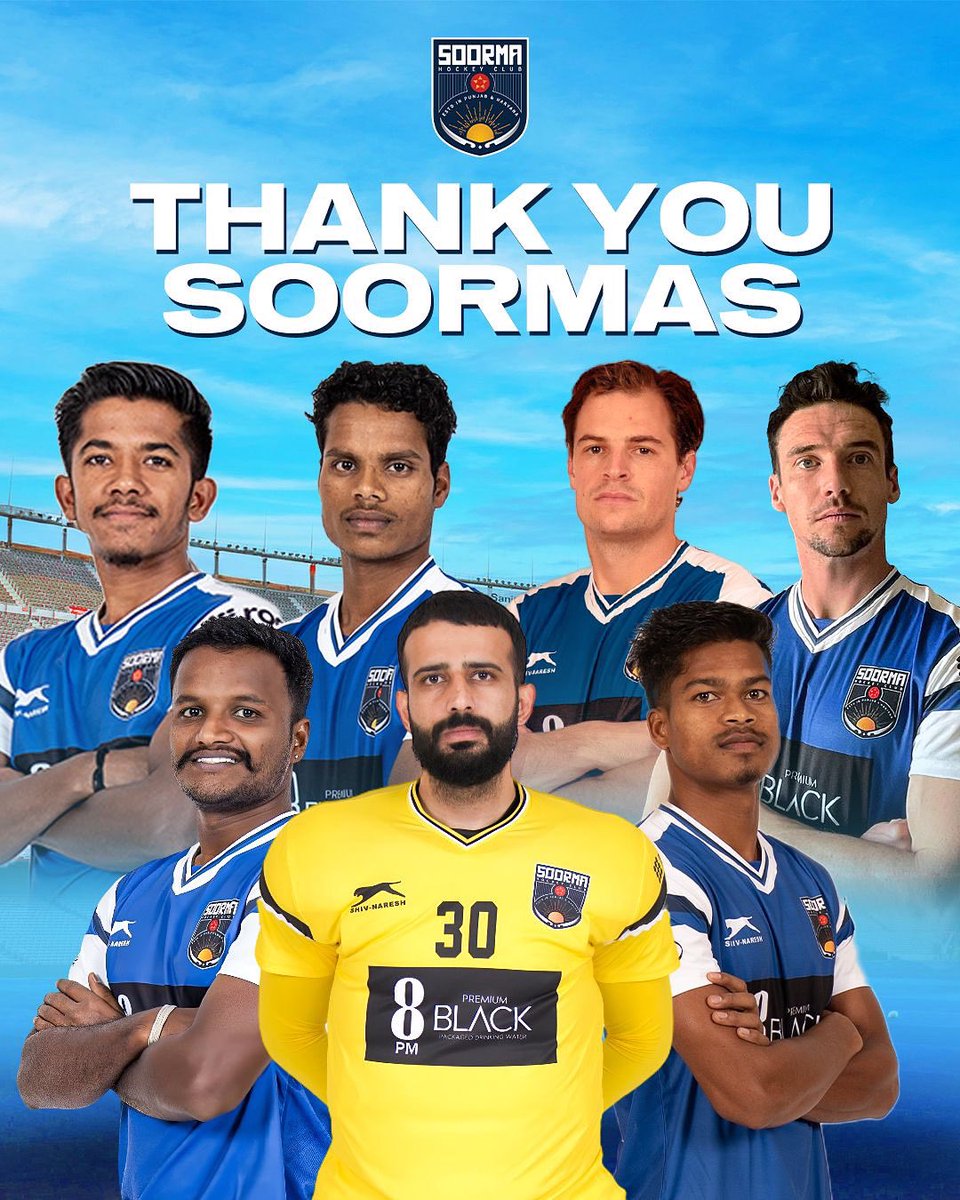 With heartfelt gratitude, we bid farewell to our Soormas. Ankush, Harish Mutagar, Boris Burkhardt, Ashu Maurya, Jashandeep, Sunit Lakra &amp; Phil Roper - each one of you gave your heart, spirit, and strength to this team. 💙

Your passion, commitment, and spirit have left a mark
